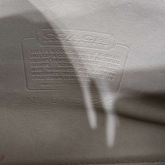 Vintage Coach Chrystie Crossbody In Bone Style #214- Project Bag - Picture 7 of 8